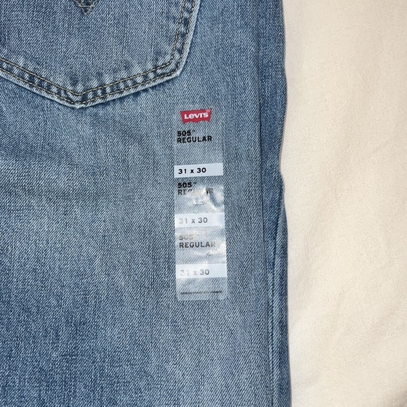 NWT Levi’s 505 Regular Light Wash Waist 31 - Picture 6 of 10
